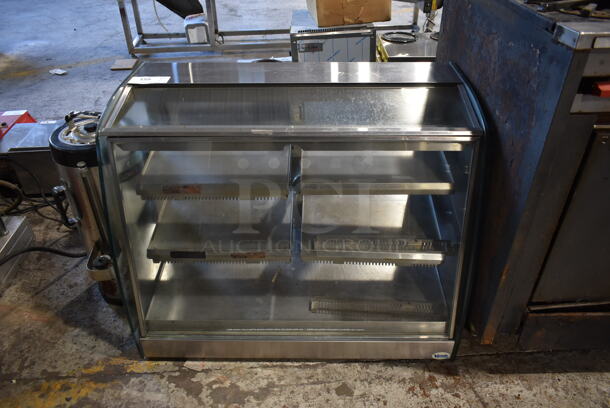 Vendo HFD000004 Stainless Steel Commercial Countertop Heated Display Case Merchandiser. 115 Volts, 1 Phase. Tested and Working! - Image 1 of 4