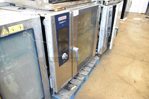 2021 Rational LM100EE Stainless Steel Commercial Electric Powered iCombi Convection Oven w/ Box of Piping. 440/480 Volts, 3 Phase. - Image 8 of 9