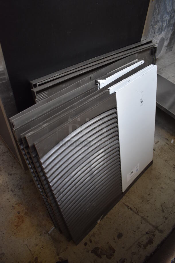 ALL ONE MONEY! Lot of Various Metal Ice Machine Head Panels; 3 Top Panels and 6 Side Panels