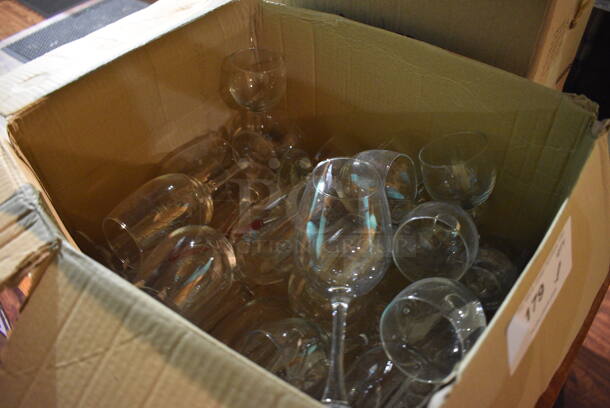 ALL ONE MONEY! Lot of Various Stemmed Glassware. Includes 3x3x8. (bar) - Image 2 of 5
