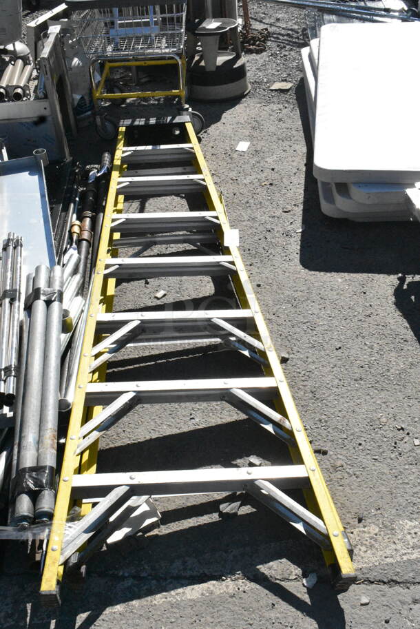 3 Items; Werner Riser and 2 A Frame Ladders. 25x6x100, 20x5x48, 40x12x2. 3 Times Your Bid!  - Image 4 of 4