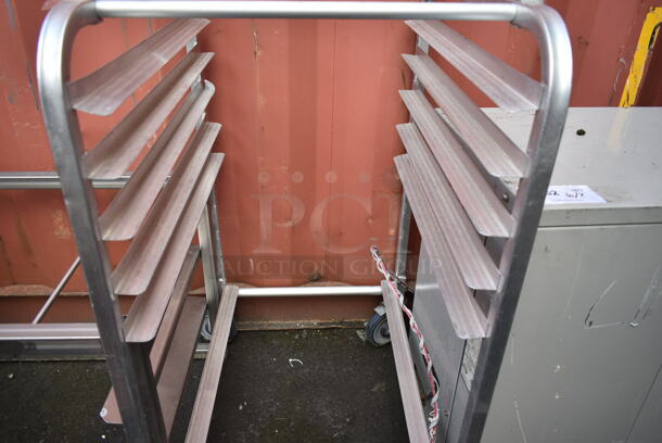 Metal Commercial Pan Transport Rack on Commercial Casters.  - Image 3 of 3