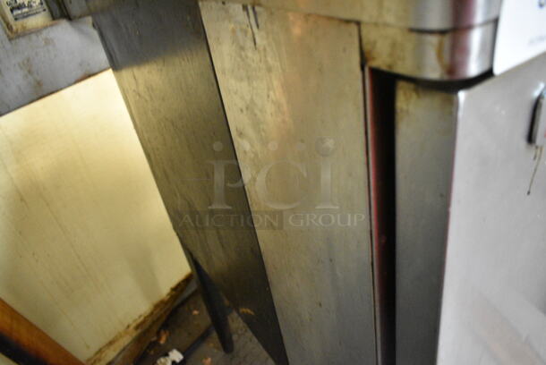 Blodgett Mark V Stainless Steel Commercial Electric Powered Full Size Convection Oven w/ Solid Doors, Metal Oven Racks and Thermostatic Controls on Metal Legs. This Unit Was In Working Condition When the Restaurant Closed. (kitchen) - Image 8 of 9