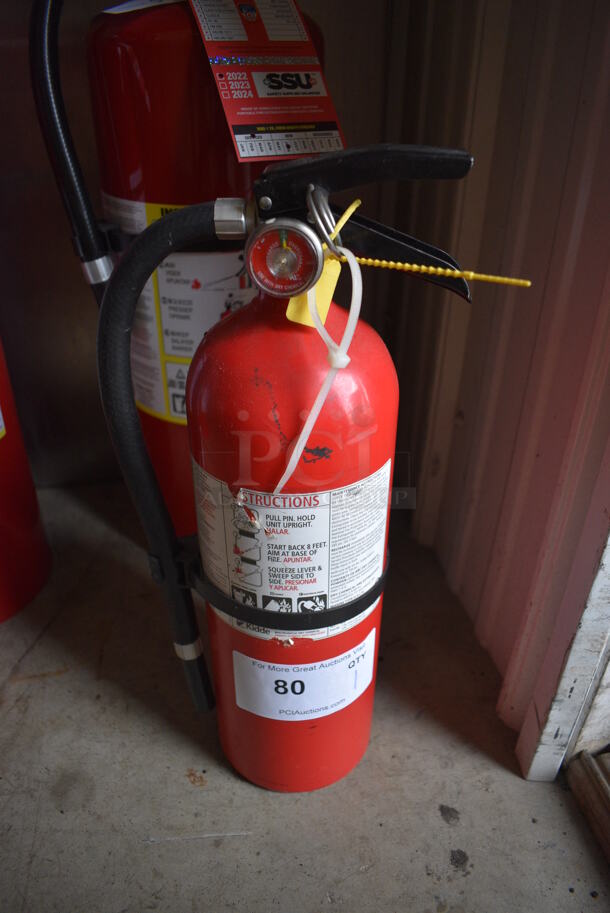 Kidde Fire Extinguisher. 5.5x4.5x16