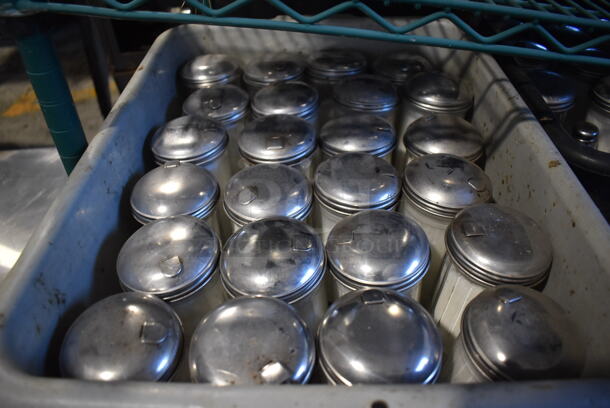 ALL ONE MONEY! Tier Lot of 3 Bins of Sugar Shakers and Salt / Pepper Shakers - Image 2 of 5