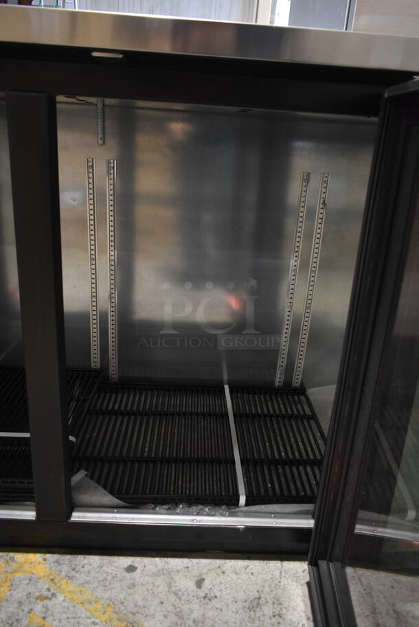 BRAND NEW SCRATCH AND DENT! 2023 True TBB-24-72G-SD Metal Commercial 3 Door Back Bar Cooler Merchandiser w/ Poly Coated Racks. 115 Volts, 1 Phase. Stock Picture Used as Gallery. Tested and Powers On But Does Not Get Cold - Image 5 of 8