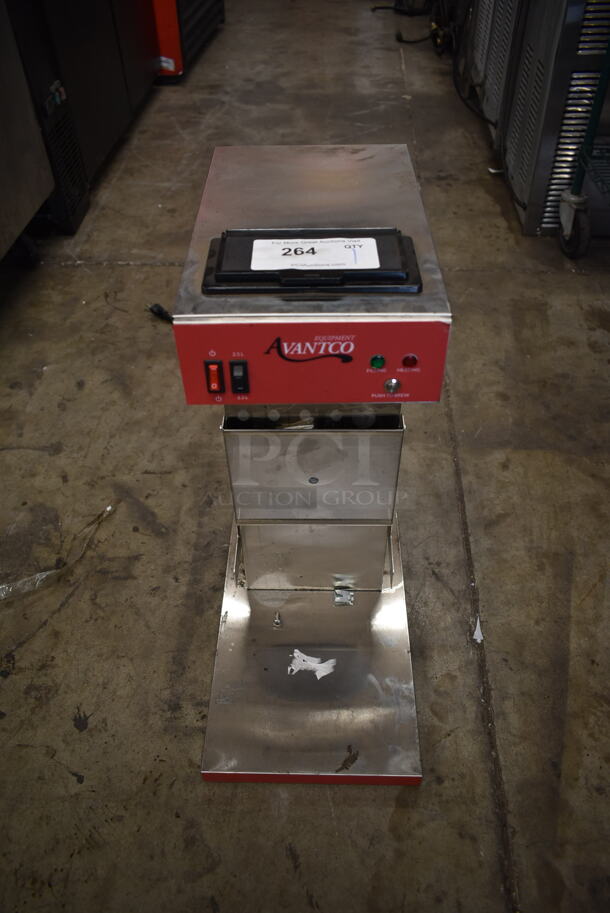 Avantco 177CMAPADJ Stainless Steel Commercial Countertop Coffee Machine. 120 Volts, 1 Phase.  - Image 1 of 9