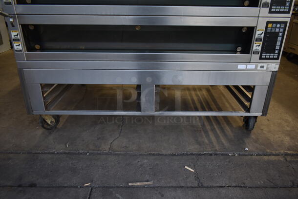 2017 Miwe CO 4.1408 Stainless Steel Commercial Floor Style Electric Powered 4 Deck Artisan Bakery Oven w/ Hood on Commercial Casters. 208 Volts, 3 Phase. - Image 5 of 10