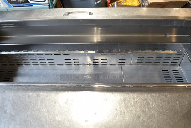 Turbo Air TST-60SD Stainless Steel Commercial Sandwich Salad Prep Table Bain Marie Mega Top on Commercial Casters. 115 Volts, 1 Phase. Tested and Powers On But Does Not Get Cold - Image 3 of 7
