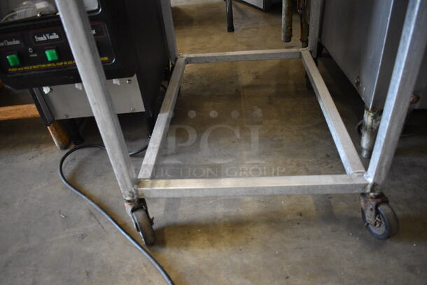 Metal Commercial Cart w/ White Poly Ingredient Bin on Commercial Casters. 20x31x36.5 - Image 5 of 6