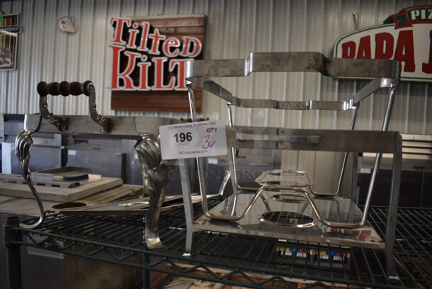 3 Various Metal Chafing Dish Frames. Includes 14x20x9. 3 Times Your Bid!