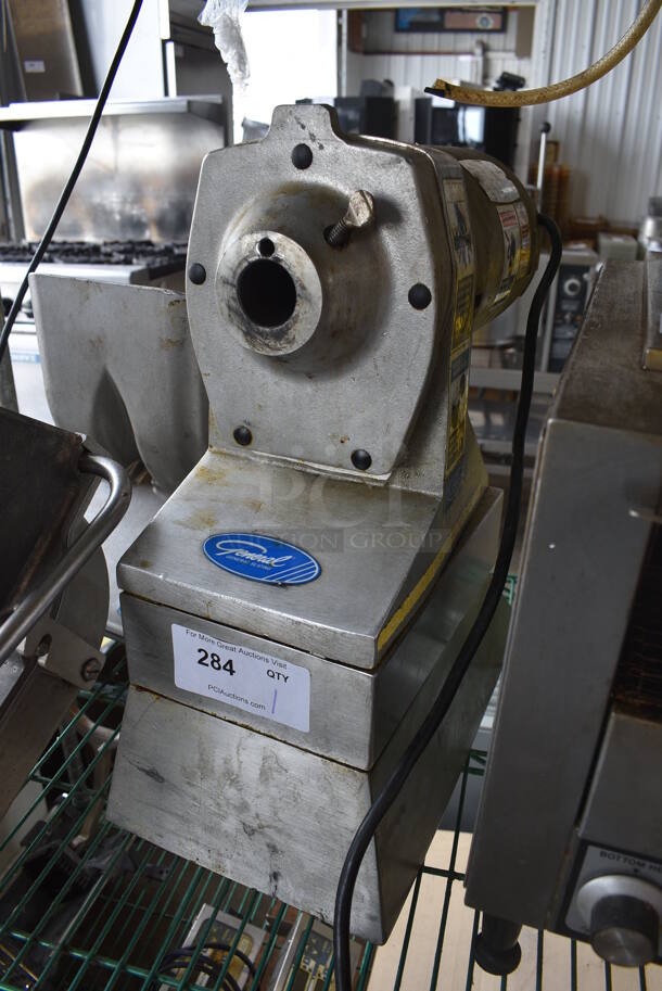 General Metal Commercial Countertop Power Hub w/ 2 Vegetable Slicers. 115/208-240 Volts, 1 Phase. 9.5x17x20. Tested and Working! - Image 11 of 11