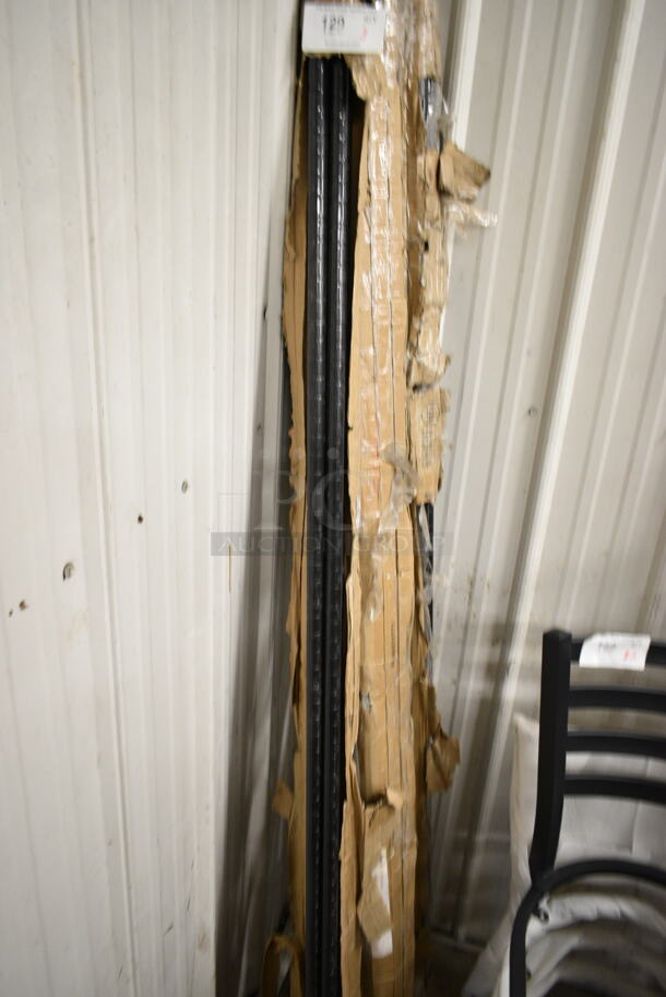 3 Boxes of BRAND NEW SCRATCH AND DENT! 4820364 Black Finish Poles. 3 Times Your Bid! - Image 5 of 6