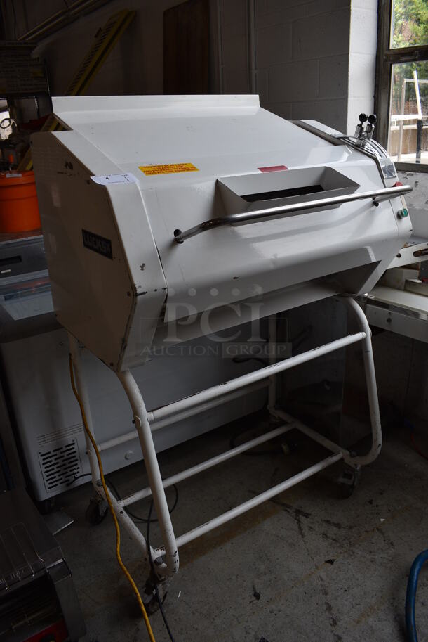 Lucks Metal Commercial Floor Style French Bread Moulder on Commercial Casters. 208 Volts, 3 Phase. 30x33x62 - Image 3 of 7