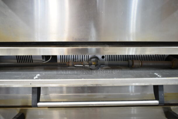 2 Marsal and Sons SD1060 Stainless Steel Commercial Natural Gas Powered Single Deck Pizza Oven on Metal Legs w/ Cooking Stones. 2 Times Your Bid! - Image 4 of 10