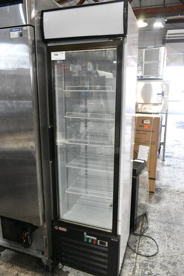 SD240 Metal Commercial Single Door Reach In Cooler Merchandiser w/ Poly Coated Racks. 115 Volts, 1 Phase. Tested and Working! - Image 1 of 6