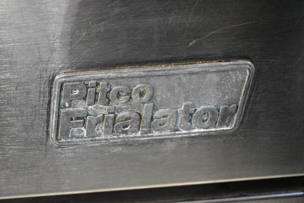 Pitco Frialator 24P-E Stainless Steel Commercial Floor Style Natural Gas Powered Deep Fat Donut Fryer. 120,000 BTU.  - Image 2 of 6