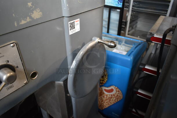 Hobart H-600 Metal Commercial Floor Style 60 Quart Planetary Dough Mixer w/ Stainless Steel Mixing Bowl and Paddle Attachment. 200 Volts, 3 Phase.  - Image 8 of 10