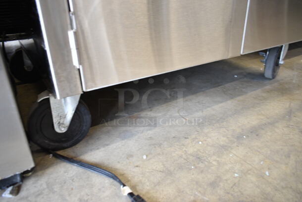 Groen TDB-20 Stainless Steel Commercial Countertop Electric Powered 20 Quart Tilting Steam Kettle on Stand w/ Commercial Casters. 208 Volts, 3 Phase.  - Image 3 of 12