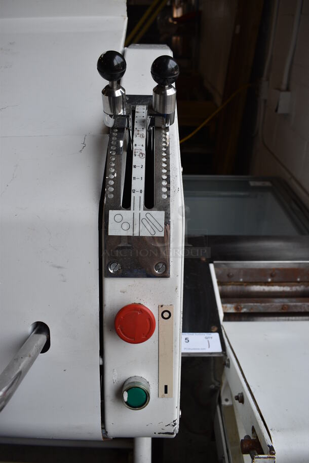 Lucks Metal Commercial Floor Style French Bread Moulder on Commercial Casters. 208 Volts, 3 Phase. 30x33x62 - Image 6 of 7