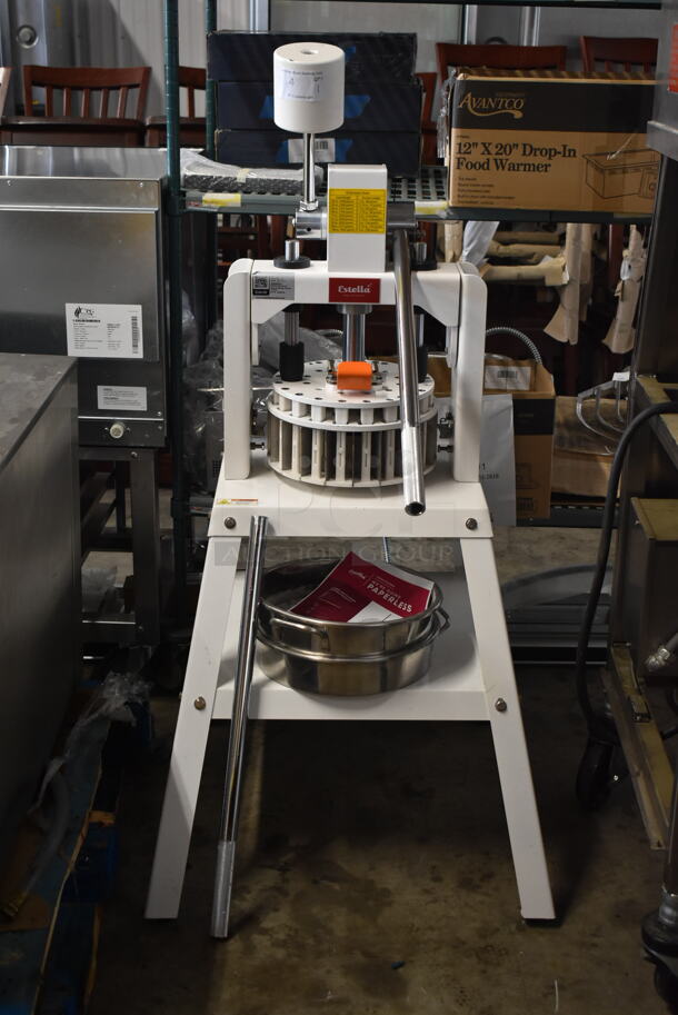 BRAND NEW SCRATCH AND DENT! Estella 348MDD18 Metal Commercial Floor Style Manual 18 Section Dough Divider. Tested and Working! - Image 1 of 11