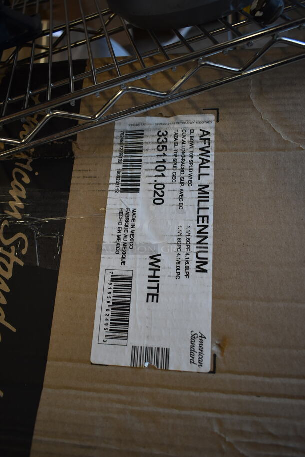 LIKE NEW! American Standard 76A3351101020 Afwall Millennium FloWise 3351101.020 Vitreous China Wall-Mount Elongated Flushometer Toilet with EverClean - 1.1 to 1.6 GPF - Image 5 of 5