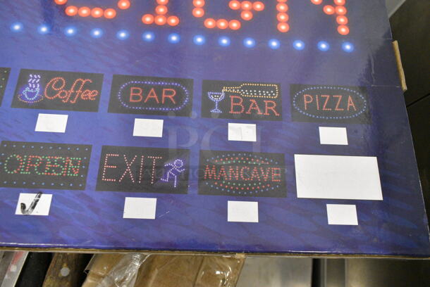 BRAND NEW SCRATCH AND DENT! Open/Closed Light Up Sign.  - Image 4 of 4