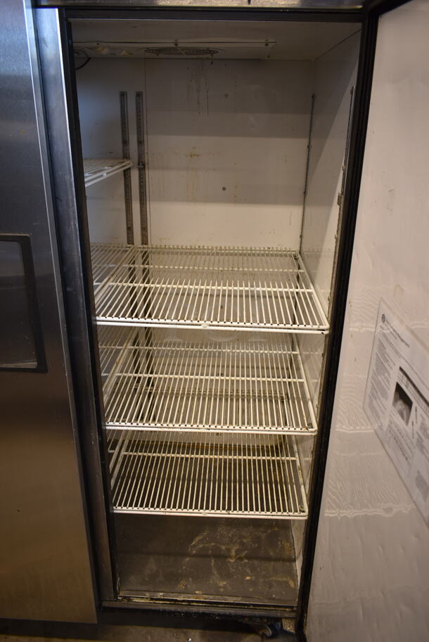 2015 True TG2R-2S ENERGY STAR Stainless Steel Commercial 2 Door Reach In Cooler w/ Poly Coated Racks on Commercial Casters. 115 Volts, 1 Phase. Tested and Working! - Image 8 of 8