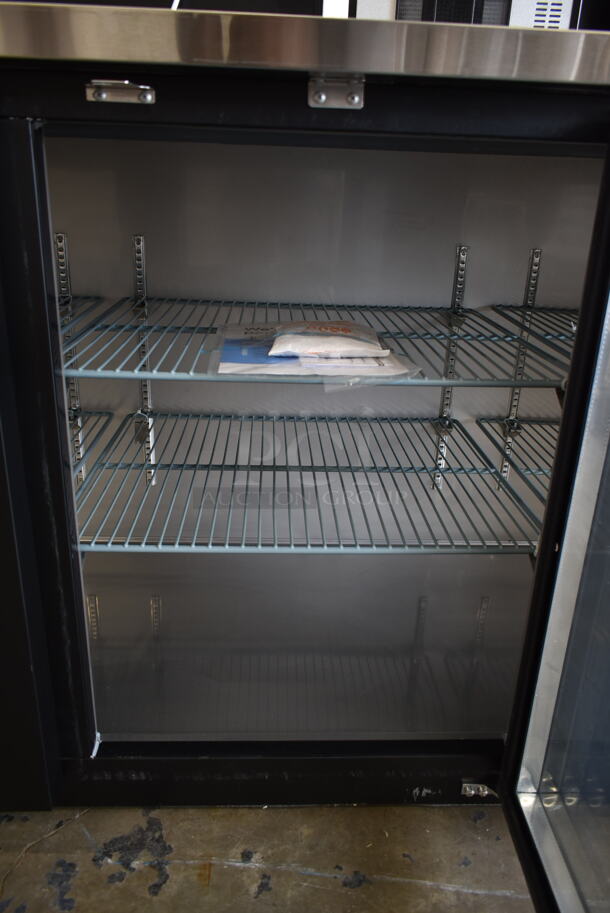 BRAND NEW SCRATCH AND DENT! 2023 Avantco 178UBB4GHC Metal Commercial 3 Door Back Bar Cooler Merchandiser. 115 Volts, 1 Phase. Tested and Working! - Image 7 of 10