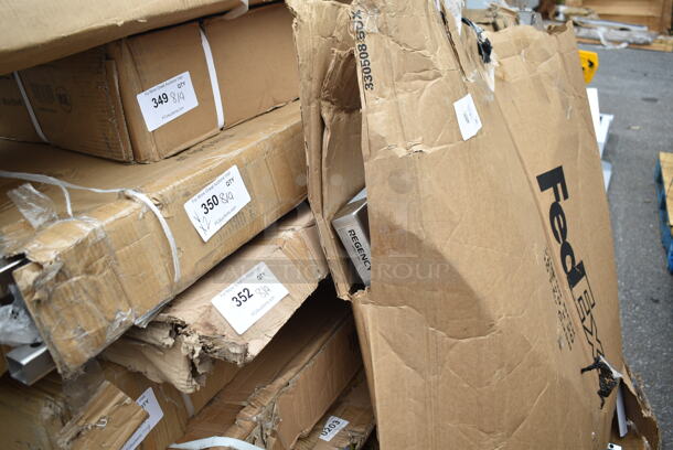 2 BRAND NEW SCRATCH AND DENT! Items; Regency 600PR20316K  20 Pan End Load Stainless Steel Bun / Sheet Pan Rack - Unassembled and Regency Tabletop. 2 Times Your Bid! May Be Missing Pieces.  - Image 2 of 5