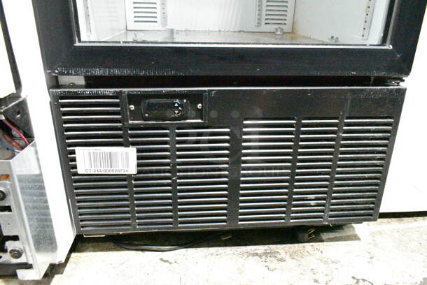 2019 Habco SE18 Metal Commercial Single Door Reach In Cooler Merchandiser w/ Poly Coated Racks. 115 Volts, 1 Phase. Tested and Powers On But Does Not Get Cold
 - Image 3 of 5