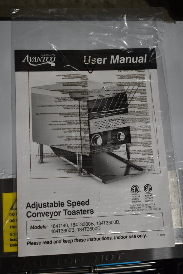 BRAND NEW SCRATCH AND DENT! Avantco 184T3600D Stainless Steel Commercial 14 1/2" Wide Conveyor Toaster with 3" Opening. 240 Volts, 1 Phase. - Image 3 of 7