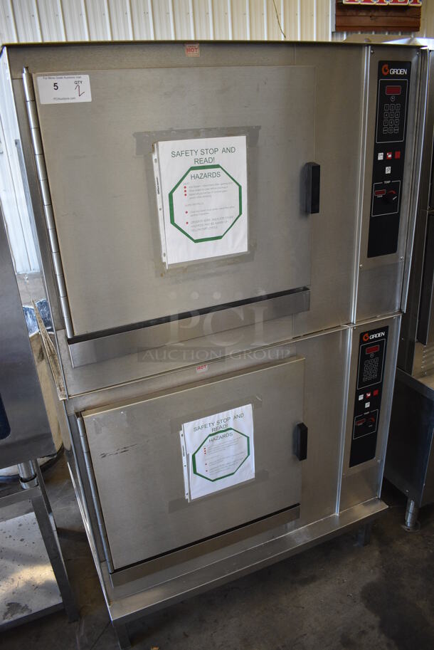 2 Groen CC20-E Stainless Steel Commercial Electric Powered Convection  Combo Steamer Oven. 480 Volts, 3 Phase. 43x33x73. 2 Times Your Bid! - Image 4 of 12