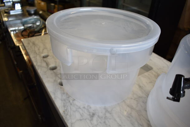 2 Carlisle 3 Gallon Clear Poly Beverage Dispensers. 2 Times Your Bid! - Image 6 of 7