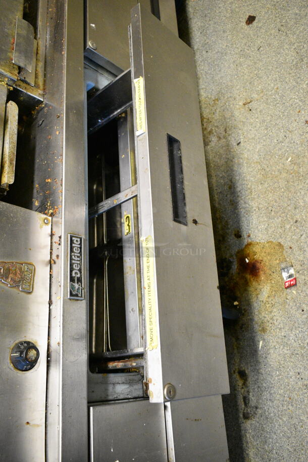 Delfield Stainless Steel Commercial 6 Drawer Chef Base on Commercial Casters. This Unit Was In Working Condition When the Restaurant Closed. (kitchen) - Image 5 of 8