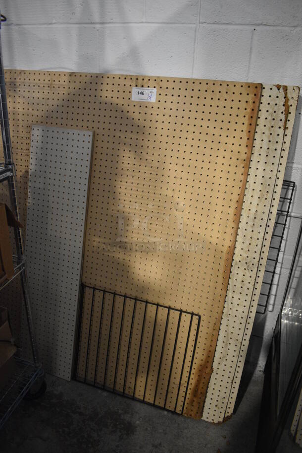 ALL ONE MONEY! Lot of Peg Board! Includes 46.5x55.5