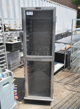Lockwood Metal Commercial Enclosed Pan Transport Rack on Commercial Casters.