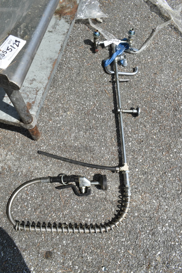Faucet w/ Handles and Spray Nozzle Attachment.  - Image 1 of 1