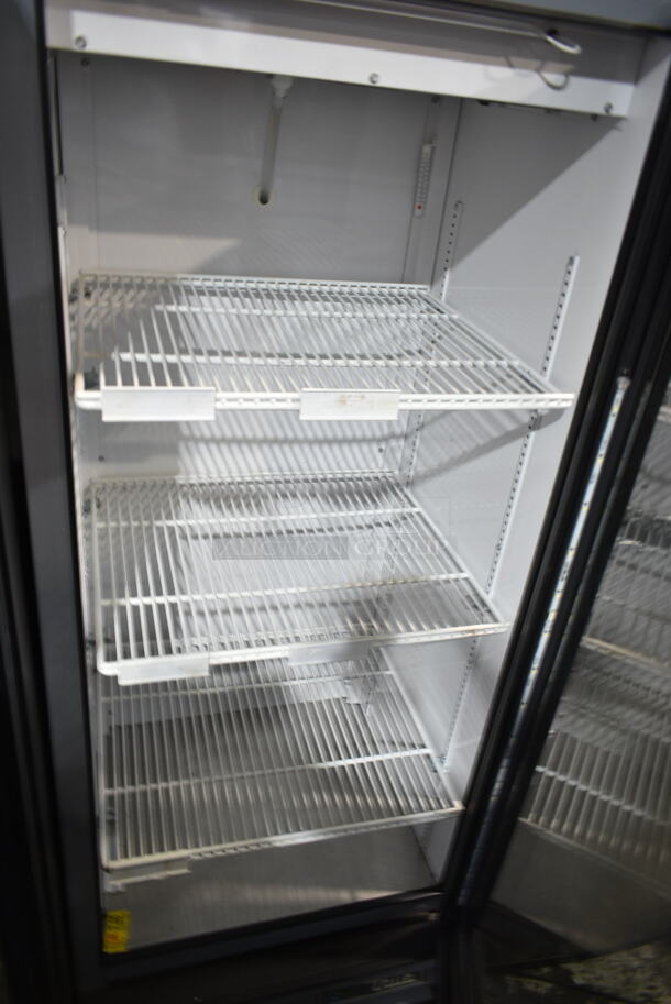 2017 True GDM-12-HC Metal Commercial Single Door Reach In Cooler Merchandiser w/ Poly Coated Racks. 115 Volts, 1 Phase. Tested and Working! - Image 3 of 4