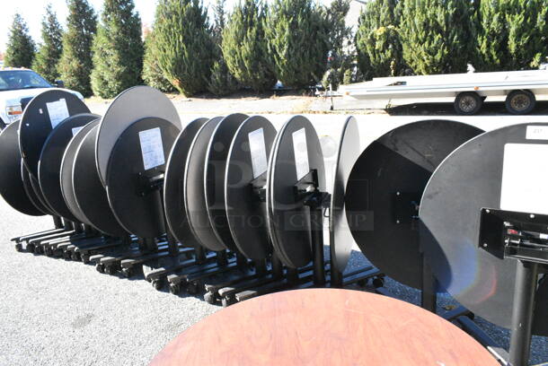 32 Various Patterned Folding Round Table on Casters. 32 Times Your Bid!  - Image 3 of 8