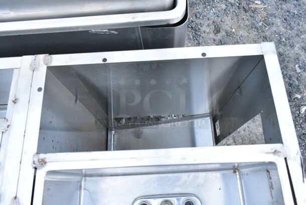 Stainless Steel Work Station w/ sink Bay and Door.  - Image 5 of 7