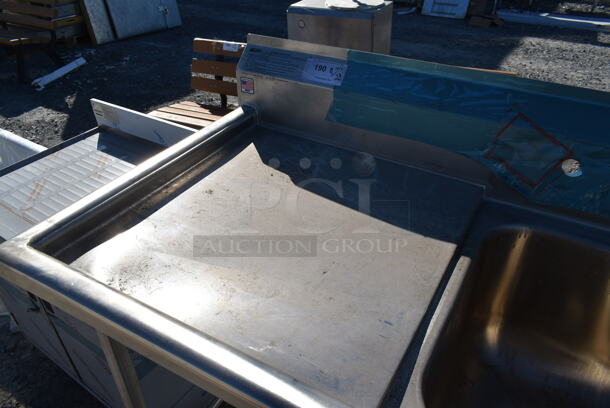 BRAND NEW SCRATCH AND DENT! Eagle 314-16-1-24L Stainless Steel Commercial Single Bay Sink w/ Left Side Drain Board. Bay 16x20. Drain Board 22x23. - Image 3 of 4