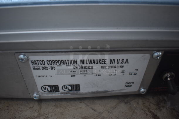 BRAND NEW SCRATCH AND DENT! Hatco GRCD-3PD Stainless Steel Commercial Countertop Heated Display Case Merchandiser. Missing Side Glass Panels. 120 Volts, 1 Phase. 45x26x28. Tested and Working! - Image 8 of 8