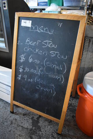 A Frame Black Board Sidewalk Sign. 24x23x40