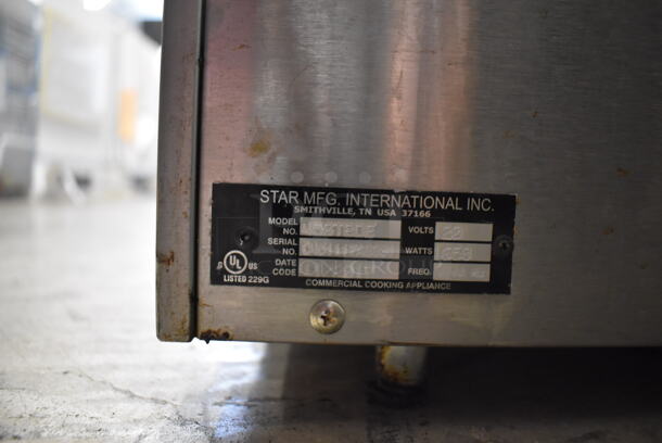 2017 Star 458TBDE Stainless Steel Commercial Countertop Hot Dog Roller w/ Sneeze Guard and Bun Drawer. 120 Volts, 1 Phase. 25x35x26. Tested and Working! - Image 10 of 10