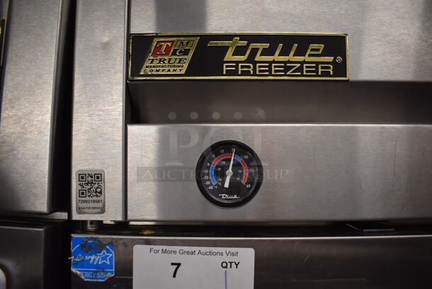 2013 True T-23F ENERGY STAR Stainless Steel Commercial Single Door Reach In Freezer w/ Poly Coated Racks on Commercial Casters. 115 Volts, 1 Phase. 27x30x83.5. Tested and Powers On But Does Not Get Cold - Image 4 of 6