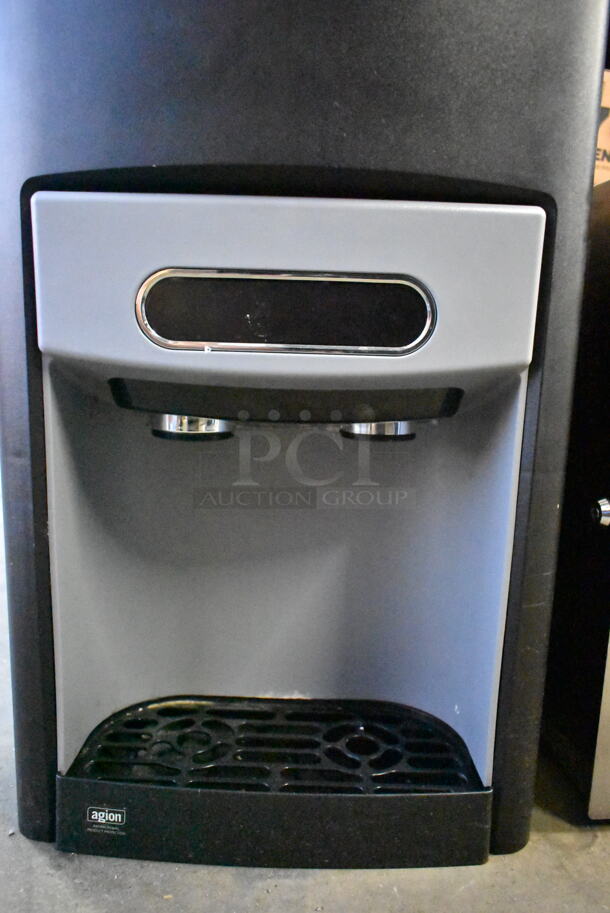 Follett 15FS100A Metal Commercial Countertop Chewblet Ice Maker and Water Dispenser with Stand. 15 lb. 115 Volts, 1 Phase.  - Image 3 of 5