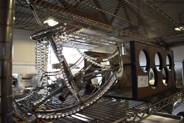 ALL ONE MONEY! Tier Lot of Chandelier and Rack - Image 6 of 6