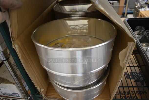6 BRAND NEW IN BOX! Focus Metal Spring Form Baking Pans. 9x9x3. 6 Times Your Bid!