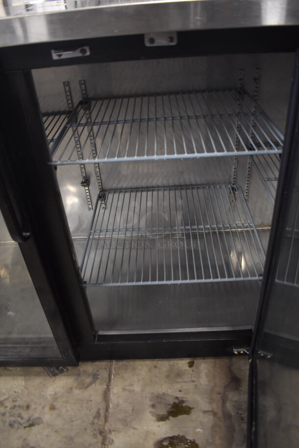 Avantco 178UBB2472G Stainless Steel Commercial 3 Door Back Bar Cooler Merchandiser. 115 Volts, 1 Phase. 73x24.5x36.5. Tested and Powers On But Does Not Get Cold - Image 5 of 6